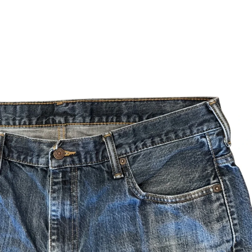 Levis 569 Loose Straight Jeans Mens 36x30 Blue Denim Relaxed Fit Dark Wash